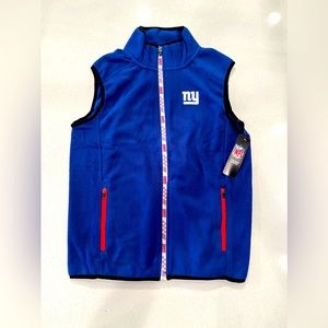 NFL Team Apparel New York Giants Fleece Vest - Various Sizes Available